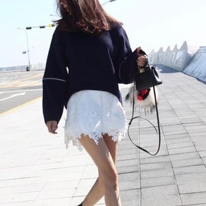 White flowers Skirt 💜